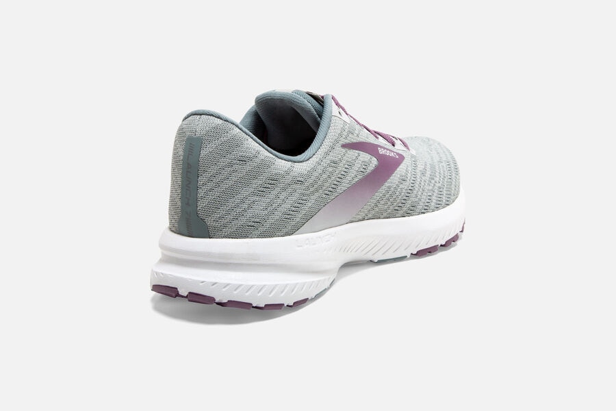 Brooks Israel Launch 7 Road Running Shoes Womens - Grey/Purple - NXB-627819